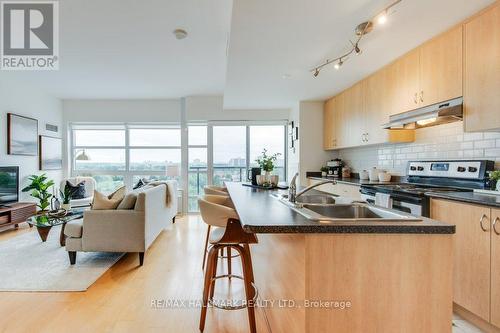 1101 - 280 Donlands Avenue, Toronto (Danforth Village-East York), ON - Indoor Photo Showing Kitchen With Double Sink