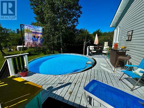 115 Road To The Isles Other, Campbellton, NL - Outdoor With Above Ground Pool With Deck Patio Veranda