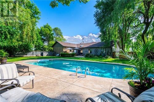 769 Old York Road, Burlington (Grindstone), ON - Outdoor With In Ground Pool With Deck Patio Veranda