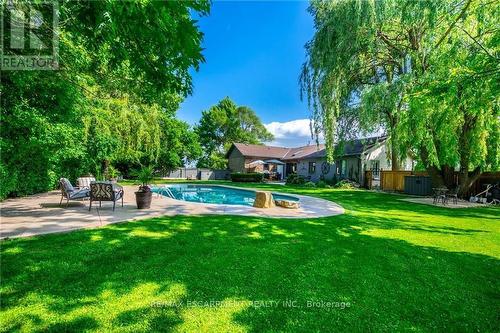 769 Old York Road, Burlington (Grindstone), ON - Outdoor With In Ground Pool With Backyard