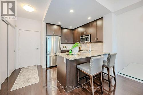 715 - 551 Maple Avenue, Burlington (Brant), ON - Indoor Photo Showing Kitchen With Stainless Steel Kitchen With Upgraded Kitchen