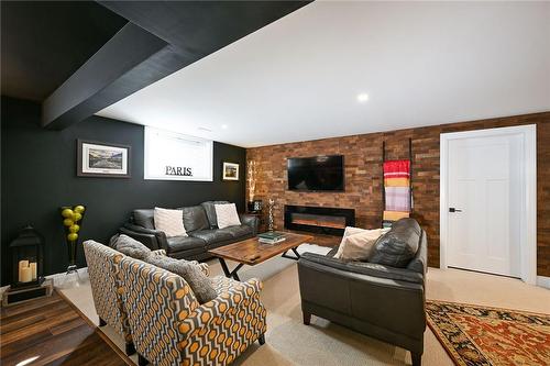 Secondary Living Room - 50 Bluenose Drive, Port Dover, ON - Indoor Photo Showing Living Room With Fireplace