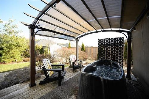 Secondary Patio w/ Hot Tub - 50 Bluenose Drive, Port Dover, ON - Outdoor With Exterior