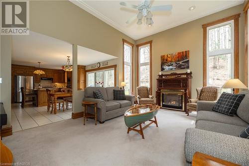 171 Ashgrove Lane, Meaford (Municipality), ON - Indoor Photo Showing Living Room With Fireplace