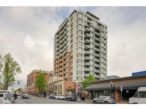 1504-728 Yates St, Victoria, BC - Outdoor With Balcony With Facade