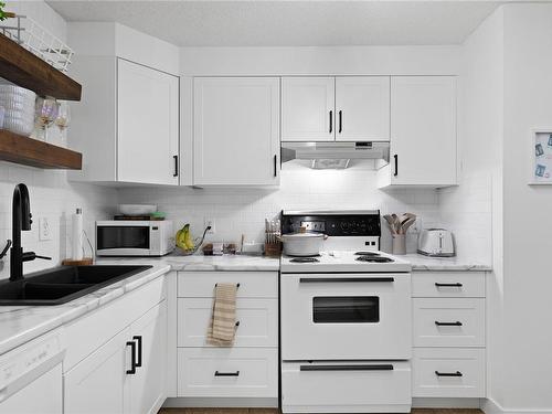 222-6711 Dover Rd, Nanaimo, BC - Indoor Photo Showing Kitchen With Double Sink