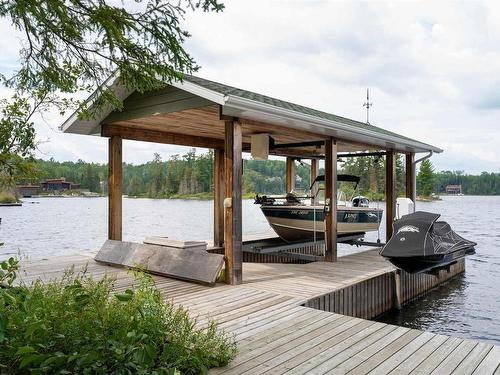 4 Lily Pad Bay, District Of Kenora, ON - Outdoor With Body Of Water With Deck Patio Veranda