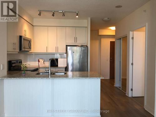 1210 - 3975 Grand Park Drive, Mississauga, ON - Indoor Photo Showing Kitchen With Double Sink