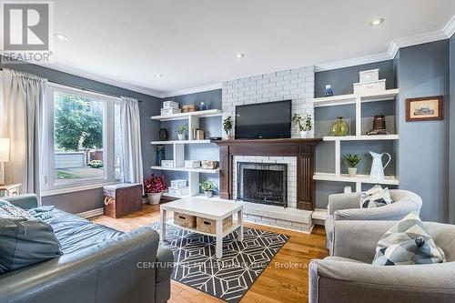 92 Cassander Crescent, Brampton (Heart Lake East), ON - Indoor Photo Showing Living Room With Fireplace