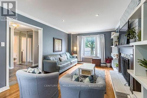 92 Cassander Crescent, Brampton (Heart Lake East), ON - Indoor Photo Showing Living Room With Fireplace