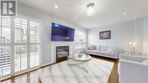 3210 Cabano Crescent, Mississauga (Churchill Meadows), ON - Indoor Photo Showing Living Room With Fireplace