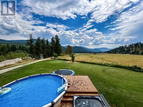 5284 Christian Valley Road, Westbridge, BC - Outdoor With Above Ground Pool With View