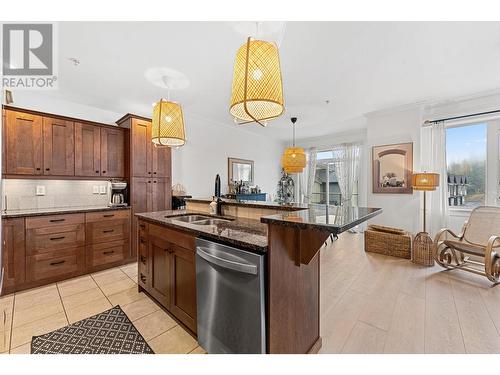 2470 Tuscany Drive Unit# 201, West Kelowna, BC - Indoor Photo Showing Kitchen With Double Sink