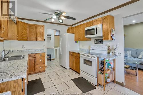 1752 Norman, Windsor, ON - Indoor Photo Showing Kitchen With Double Sink