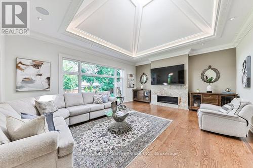 1511 Broadmoor Avenue, Mississauga (Mineola), ON - Indoor Photo Showing Living Room With Fireplace