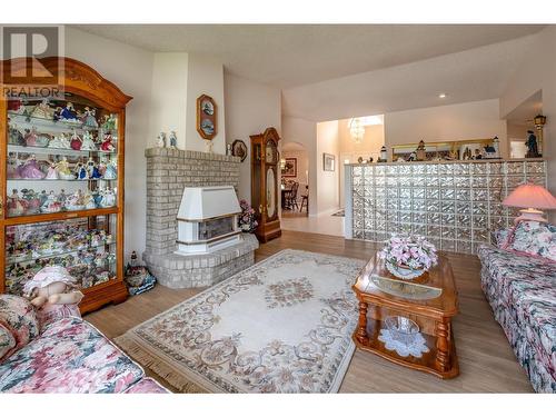 8728 Milne Road, Summerland, BC - Indoor Photo Showing Living Room With Fireplace