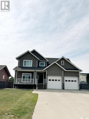 110 Hayward Drive, Carlyle, SK - Outdoor With Deck Patio Veranda With Facade