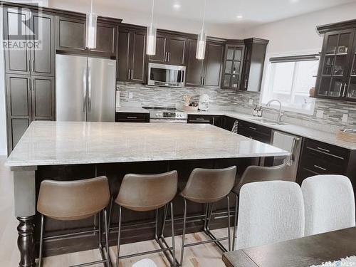 110 Hayward Drive, Carlyle, SK - Indoor Photo Showing Kitchen With Upgraded Kitchen