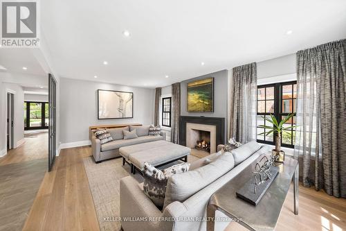 148 Glencairn Avenue, Toronto (Lawrence Park South), ON - Indoor Photo Showing Living Room With Fireplace