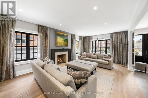 148 Glencairn Avenue, Toronto (Lawrence Park South), ON - Indoor Photo Showing Living Room With Fireplace