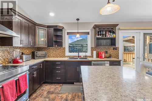 10309 Hock Avenue, North Battleford, SK - Indoor Photo Showing Kitchen With Double Sink