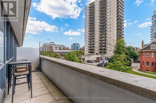 208 - 1 Hurontario Street, Mississauga (Port Credit), ON - Outdoor With Balcony With Facade