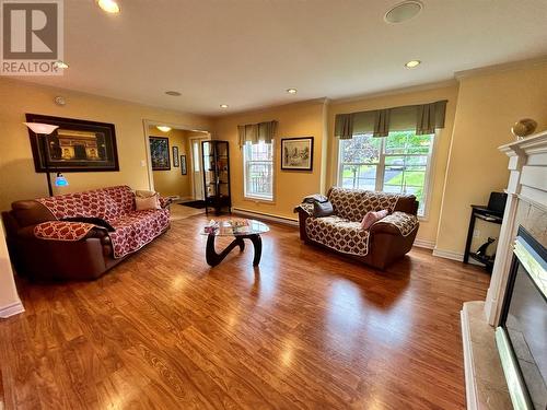 16 Hamilton Place, Corner Brook, NL - Indoor Photo Showing Living Room With Fireplace