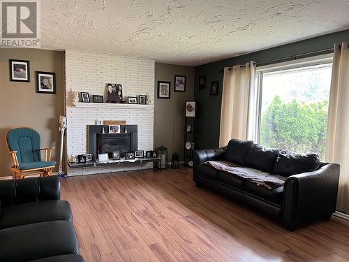 474 Tunasa Drive, Fraser Lake, BC - Indoor Photo Showing Living Room With Fireplace