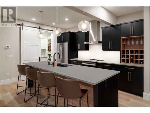 3341 Hawks Crescent, West Kelowna, BC - Indoor Photo Showing Kitchen With Double Sink With Upgraded Kitchen