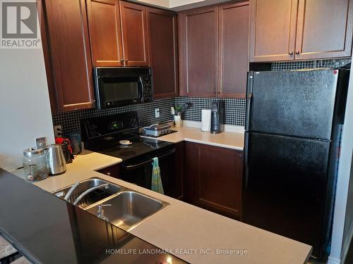 1603 - 3939 Duke Of York Boulevard, Mississauga, ON - Indoor Photo Showing Kitchen With Double Sink