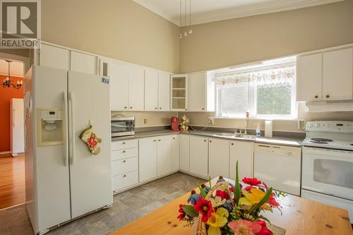 134 Main Road, Bristols Hope, NL - Indoor Photo Showing Kitchen With Double Sink