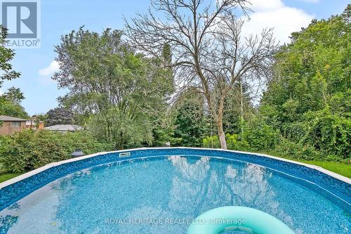 180 Angeline Street N, Kawartha Lakes (Lindsay), ON - Outdoor With Above Ground Pool With Backyard