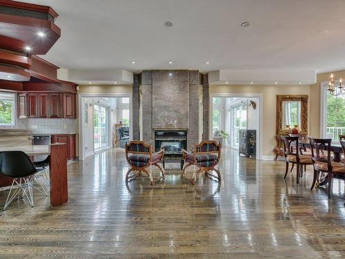 Overall view - 25 Ch. Des Amarantes, Sainte-Anne-Des-Lacs, QC - Indoor Photo Showing Other Room With Fireplace