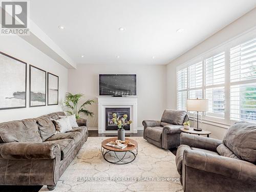 32 Burning Springs Place W, Whitby (Brooklin), ON - Indoor Photo Showing Living Room With Fireplace