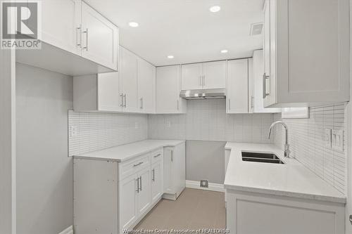 1439 Benjamin Unit# Upper, Windsor, ON - Indoor Photo Showing Kitchen With Double Sink