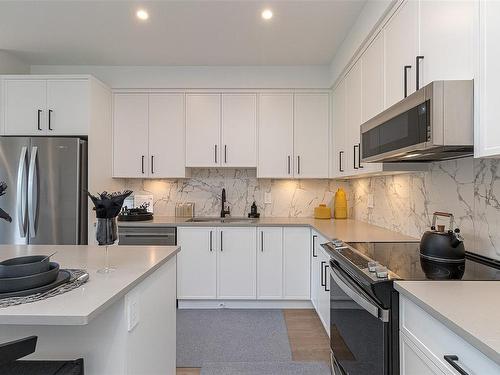 415-1361 Goldstream Ave, Langford, BC - Indoor Photo Showing Kitchen With Upgraded Kitchen