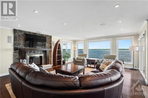 614 Lake Street, Braeside, ON - Indoor Photo Showing Living Room With Fireplace