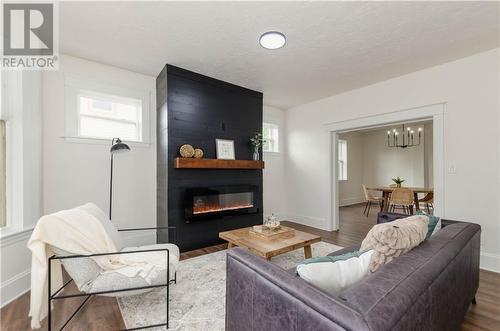 318 High Street, Moncton, NB - Indoor Photo Showing Living Room With Fireplace