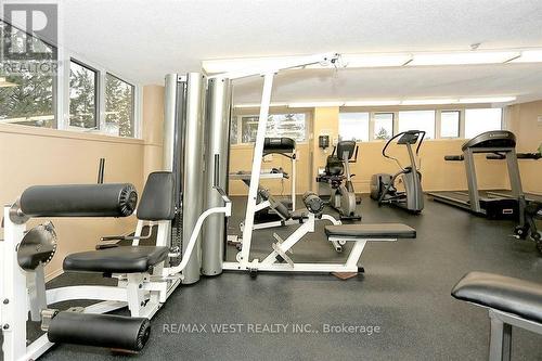 1008 - 10 Dean Park Road, Toronto (Rouge), ON - Indoor Photo Showing Gym Room