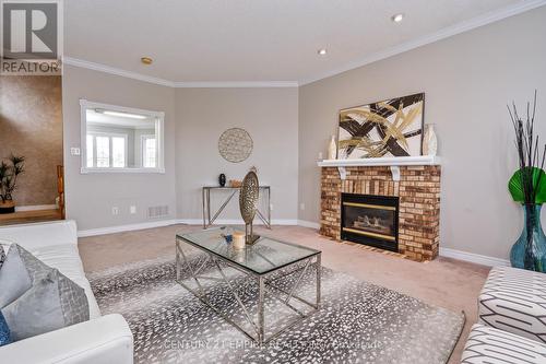 31 Zachary Drive, Brampton (Snelgrove), ON - Indoor Photo Showing Living Room With Fireplace