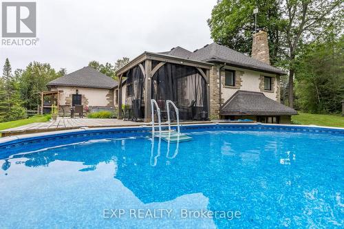 37 Waite Road, Kawartha Lakes, ON - Outdoor With Above Ground Pool With Backyard