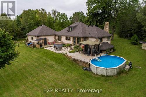 37 Waite Road, Kawartha Lakes (Pontypool), ON - Outdoor With Above Ground Pool With Deck Patio Veranda With Backyard