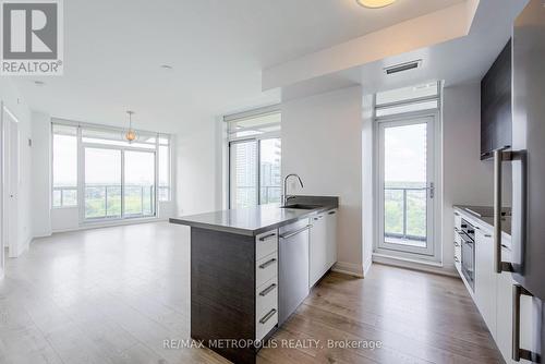 1305 - 36 Park Lawn Road, Toronto (Mimico), ON - Indoor Photo Showing Kitchen With Stainless Steel Kitchen With Upgraded Kitchen