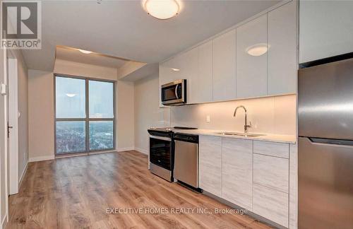 1401 - 60 Frederick Street, Kitchener, ON - Indoor Photo Showing Kitchen With Double Sink