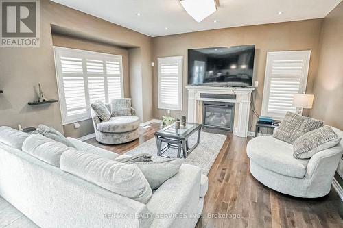 65 Lola Crescent, Brampton (Northwest Brampton), ON - Indoor Photo Showing Living Room With Fireplace