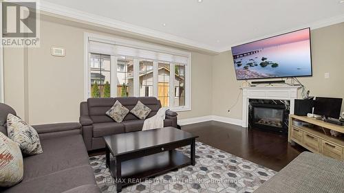 8 Coach House Court, Brampton, ON - Indoor Photo Showing Living Room With Fireplace