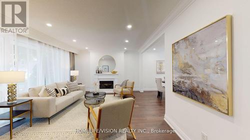 12 Flaremore Crescent, Toronto (Bayview Village), ON - Indoor Photo Showing Living Room With Fireplace