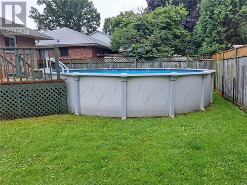 1314 Millwood Avenue, Brockville, ON - Outdoor With Above Ground Pool With Backyard