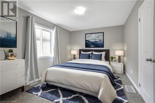 Virtual Staging For reference only - 605 Sundew Drive, Waterloo, ON - Indoor Photo Showing Bedroom