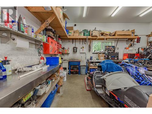 725 Trans Canada Frontage Road, Sicamous, BC - Indoor Photo Showing Garage